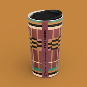 Starbucks x Shadé Akanbi Kente Stripe 12oz Ceramic Tumbler